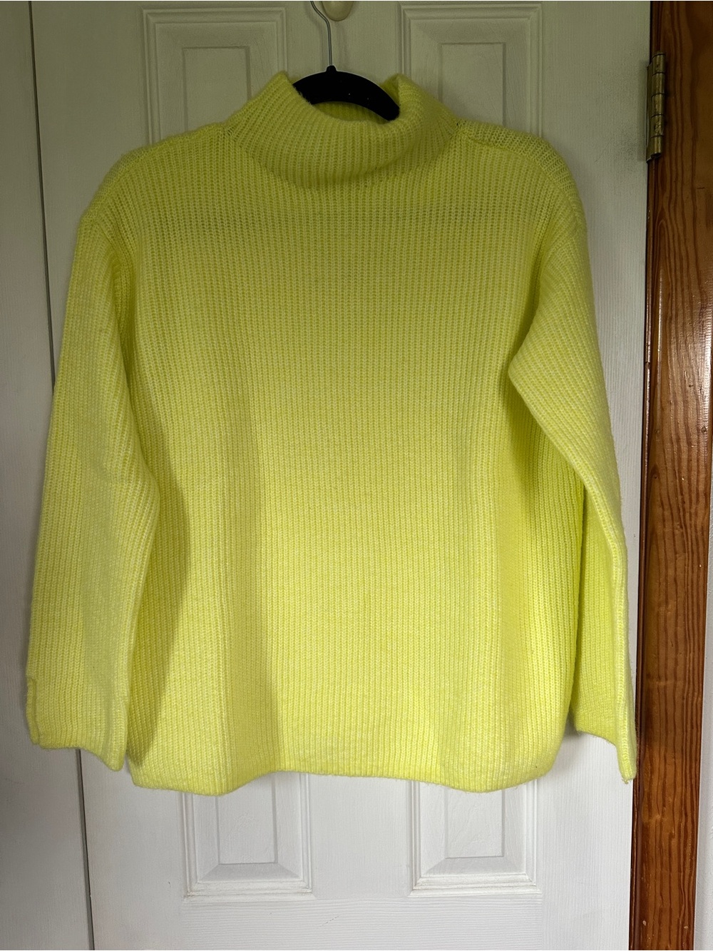 LOFT Bright Yellow Mock Neck Sweater